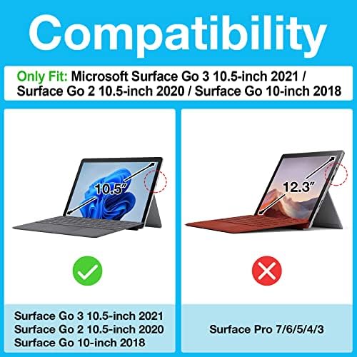 Procase Proceged Case for Microsoft Surface Go 3 2021 / Surface Go 2 2020 / Surface Go 2018 צרור עם [2 חבילה]